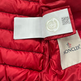 Moncler Navy Blue Down Filled Collarless Jacket: 4 Years