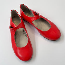 Bonpoint Girls Red Mary-Jane Party Shoes Second Hand Used Preloved Preowned