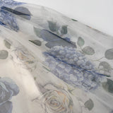 Monnalisa Blue Floral Print Tulle Dress: 6 Years & 10 Years