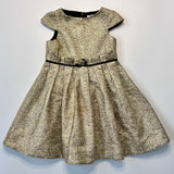 Tartine et Chocolat Girls Gold Party Dress Special Occasion Second Hand Used Preloved 