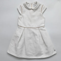 Tartine et Chocolat Girls White Special Occasion Party Dress Second Hand Used Preloved