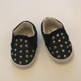 Stuart Weitzman Baby Vance Studded Pram Shoes: 0-3 Months
