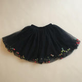 Billieblush Navy Sparkle Tulle Skirt With Pom Poms: 6 Years