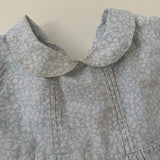 Marie-Chantal Pale Blue Blouse With Collar: 12 Months