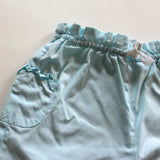 Marie-Chantal Turquoise Baby Trousers with Frill Pocket Detail