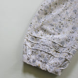 Marie-Chantal White Floral Print Long-Sleeve Dress: 12 Years