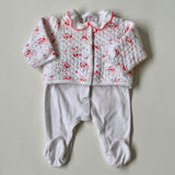 Petit Bateau All-In-One And Cardigan Set :3 Months