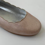 Papouelli Metallic Pink Ballerina Shoes: Size EU 33