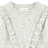 Simple Kids Grey Jumper With Frill Detail: 6 Years