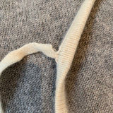 Stellina Baby Grey Cashmere Cardigan/ Pramsuit: 0-6 Months