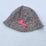 Bonpoint Betsy Liberty Print hat with neon bow secondhand, used, preloved