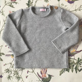 La Coqueta Grey Wool Jumper With Buttons
