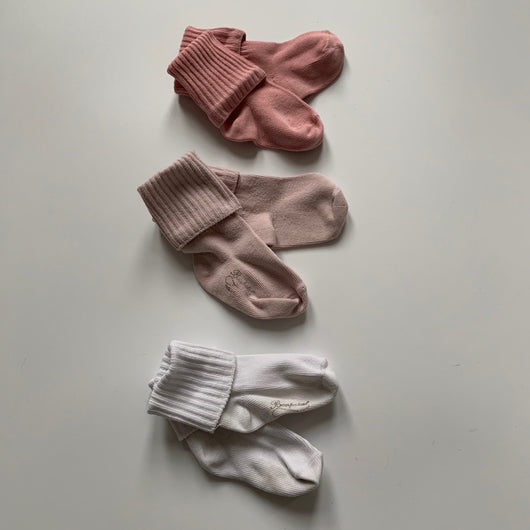 Set of Bonpoint Pink Cotton Socks: 1 Year